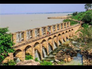 a bridge over a river